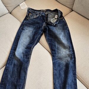 Silver Jeans Dark Blue Slim Fit Jeans